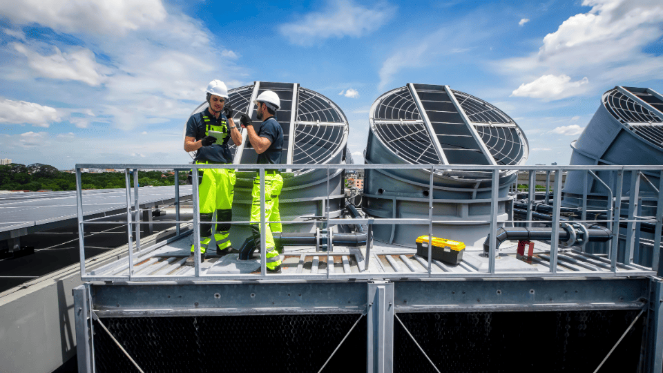Carefree Air technician installing energy-efficient ductwork on Long Island